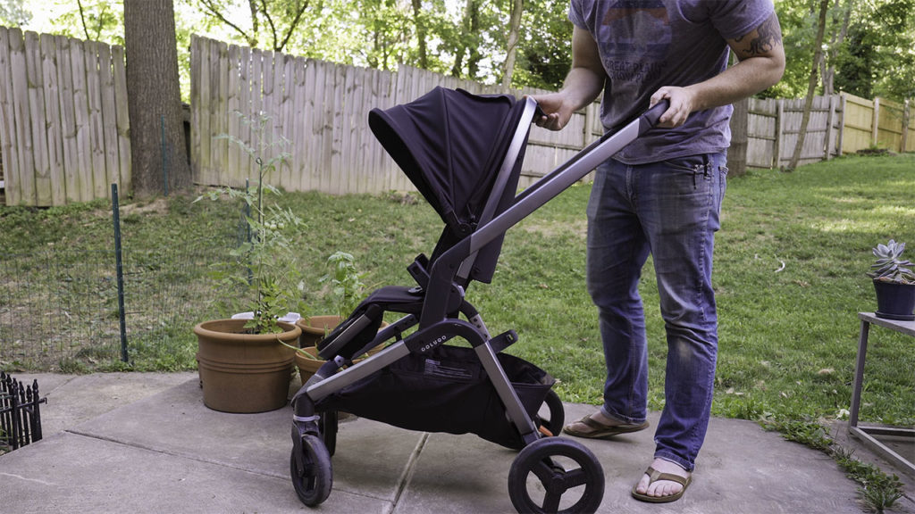 Side view of the Colugo Complete stroller